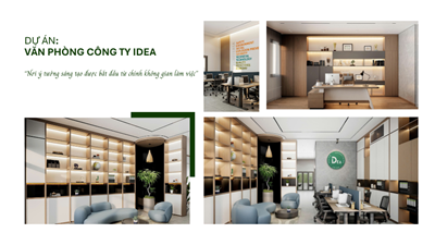 DỰ ÁN: THIẾT KẾ THI CÔNG VĂN PHÒNG CÔNG TY IDEA